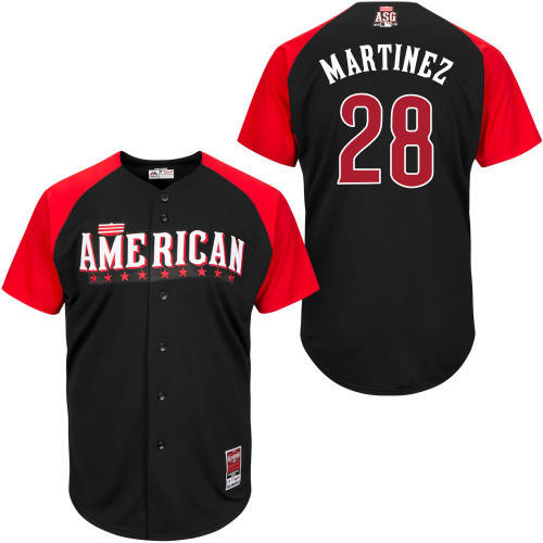 American League Authentic #28 Martinez 2015 All-Star Stitched Jersey